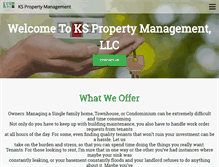 Tablet Screenshot of ks-property.com